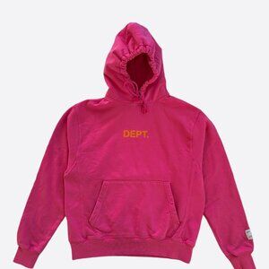 Gallery Dept Pink & Yellow Logo Hoodie